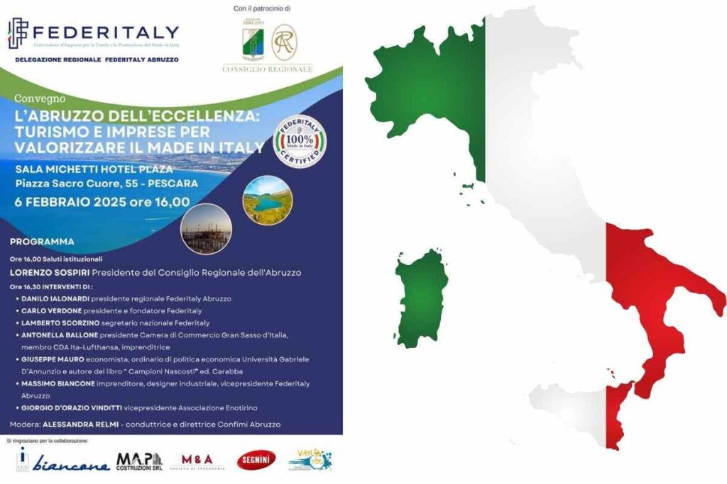L'Abruzzo dell'eccellenza: un convegno per rilanciare turismo e imprese. Turismo e imprese: il convegno che punta sul futuro dell'Abruzzo. A Pescara un evento per valorizzare l'Abruzzo e le sue eccellenze.
