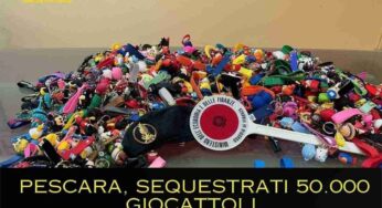 Pescara, sequestrati 50.000 giocattoli non a norma